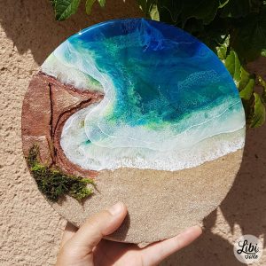 Cuadro playa 20 cm