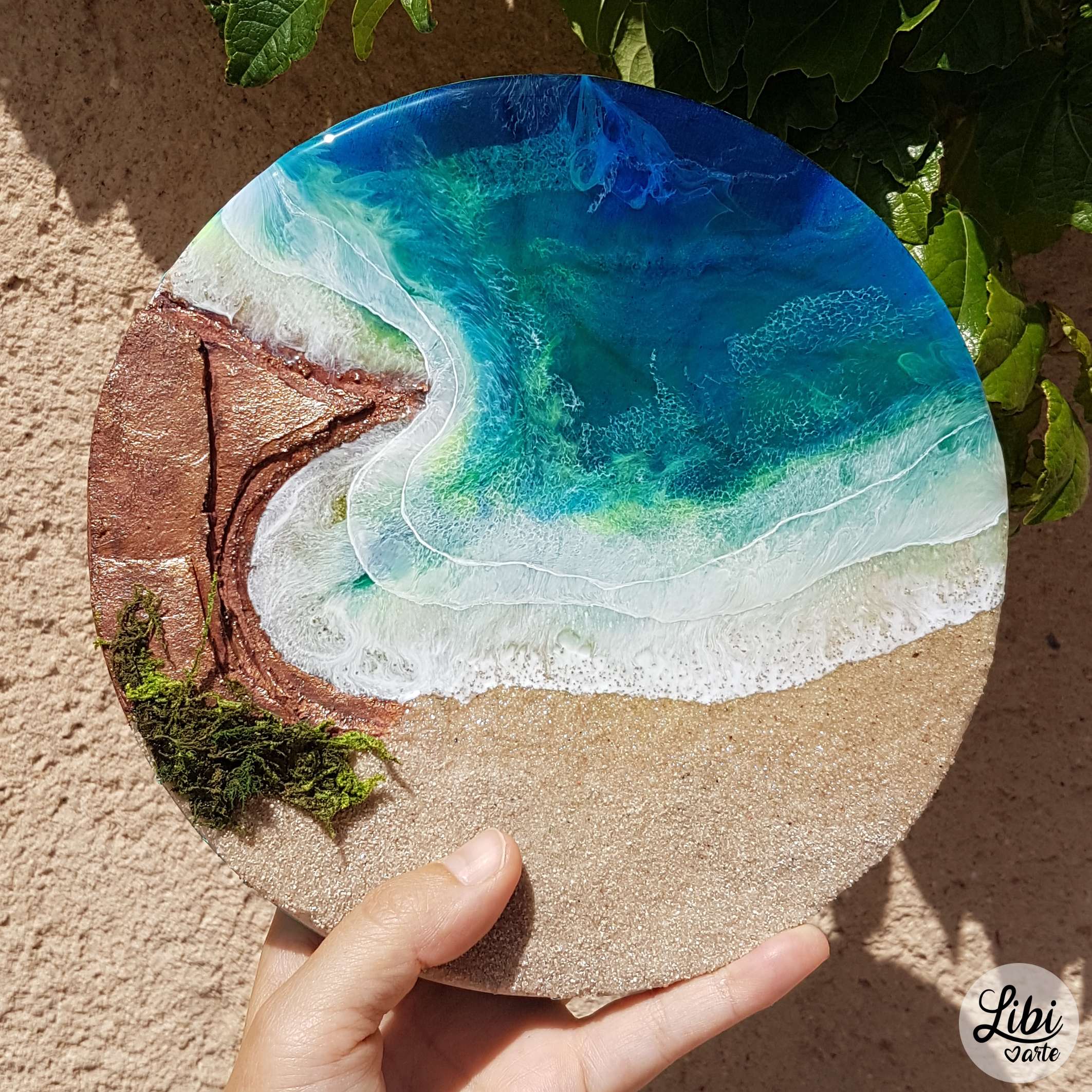 Cuadro playa 20 cm